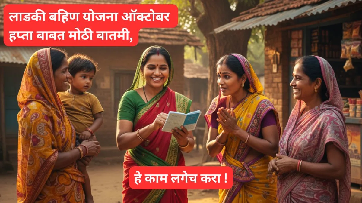 ladki bahin octomber hapta jama status check 2025
